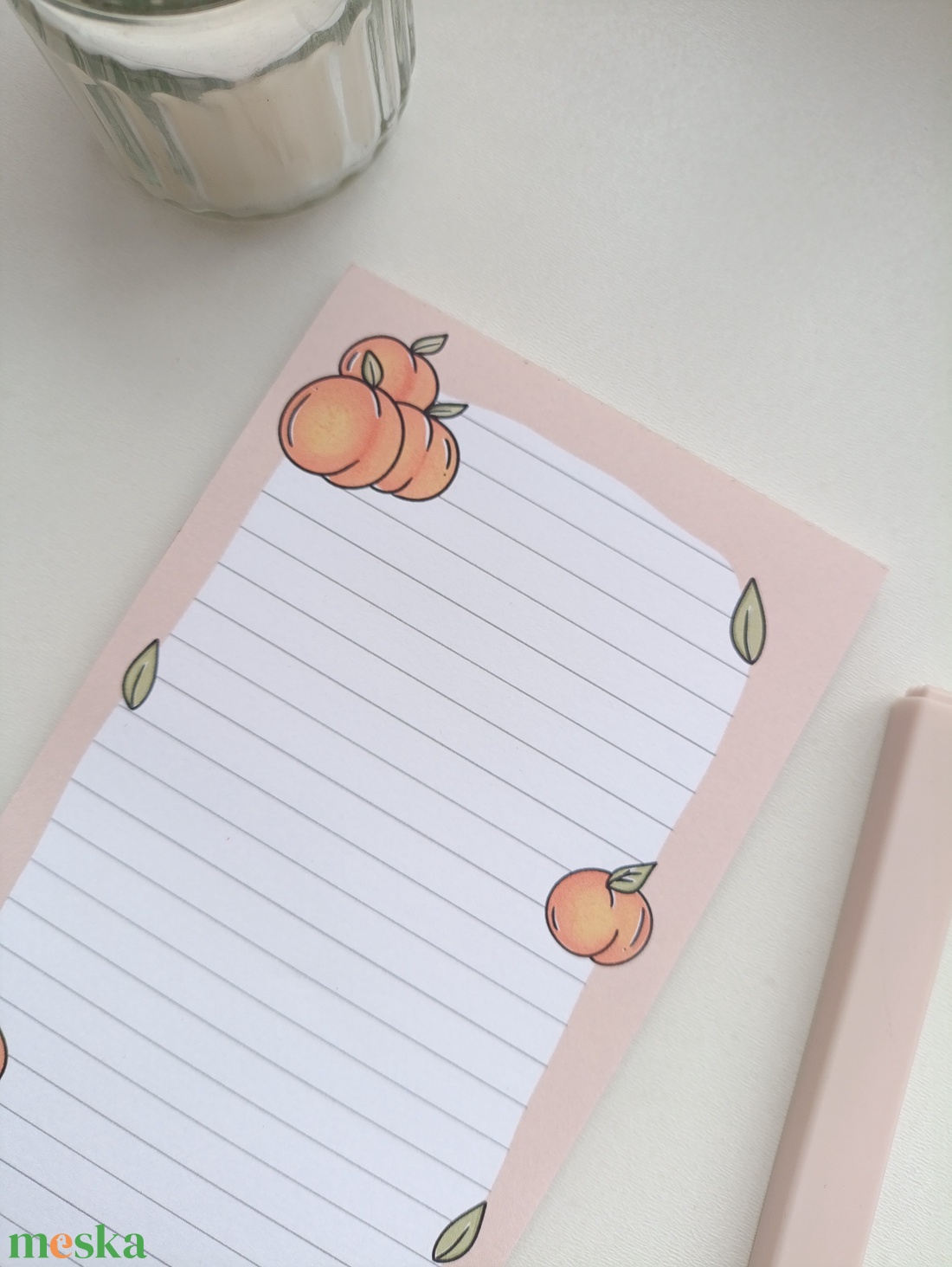 Kapibara, barackos jegyzettömb - otthon & életmód - papír, írószer - jegyzetfüzet & napló - Meska.hu