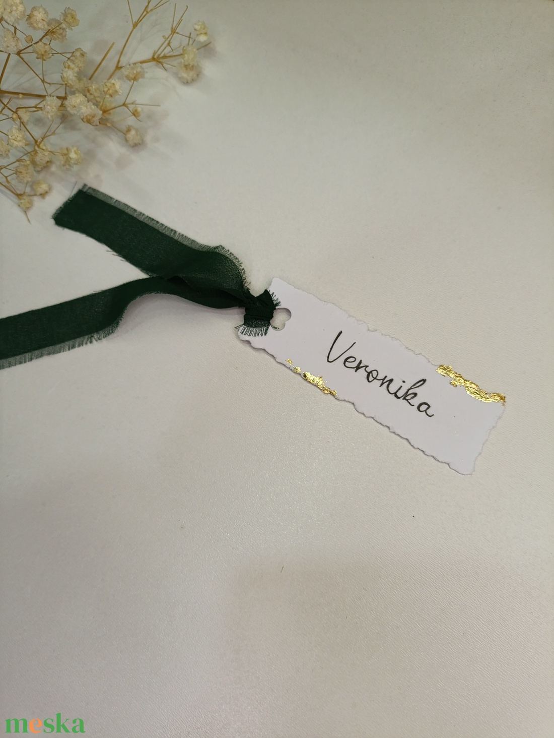 Esküvői ültető kártya arany fólia - szalag - esküvő - meghívó & kártya - ültetési rend - Meska.hu