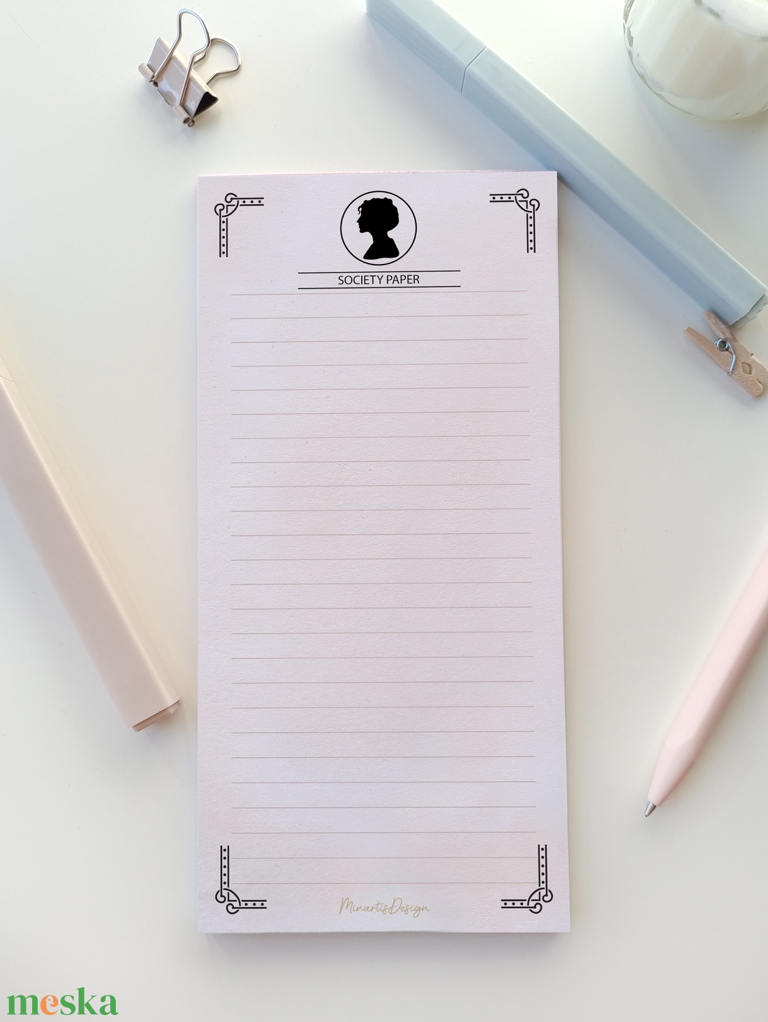 Bridgerton, society paper jegyzettömb - otthon & életmód - papír, írószer - jegyzetfüzet & napló - Meska.hu