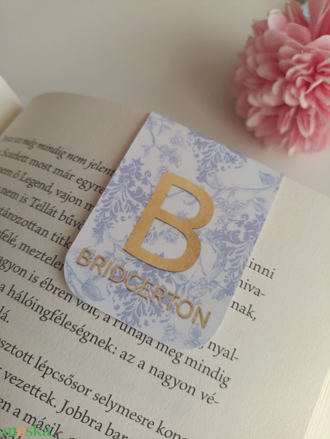 Bridgerton jegyzettömb és mágneses könyvjelző szett - otthon & életmód - papír, írószer - jegyzetfüzet & napló - Meska.hu
