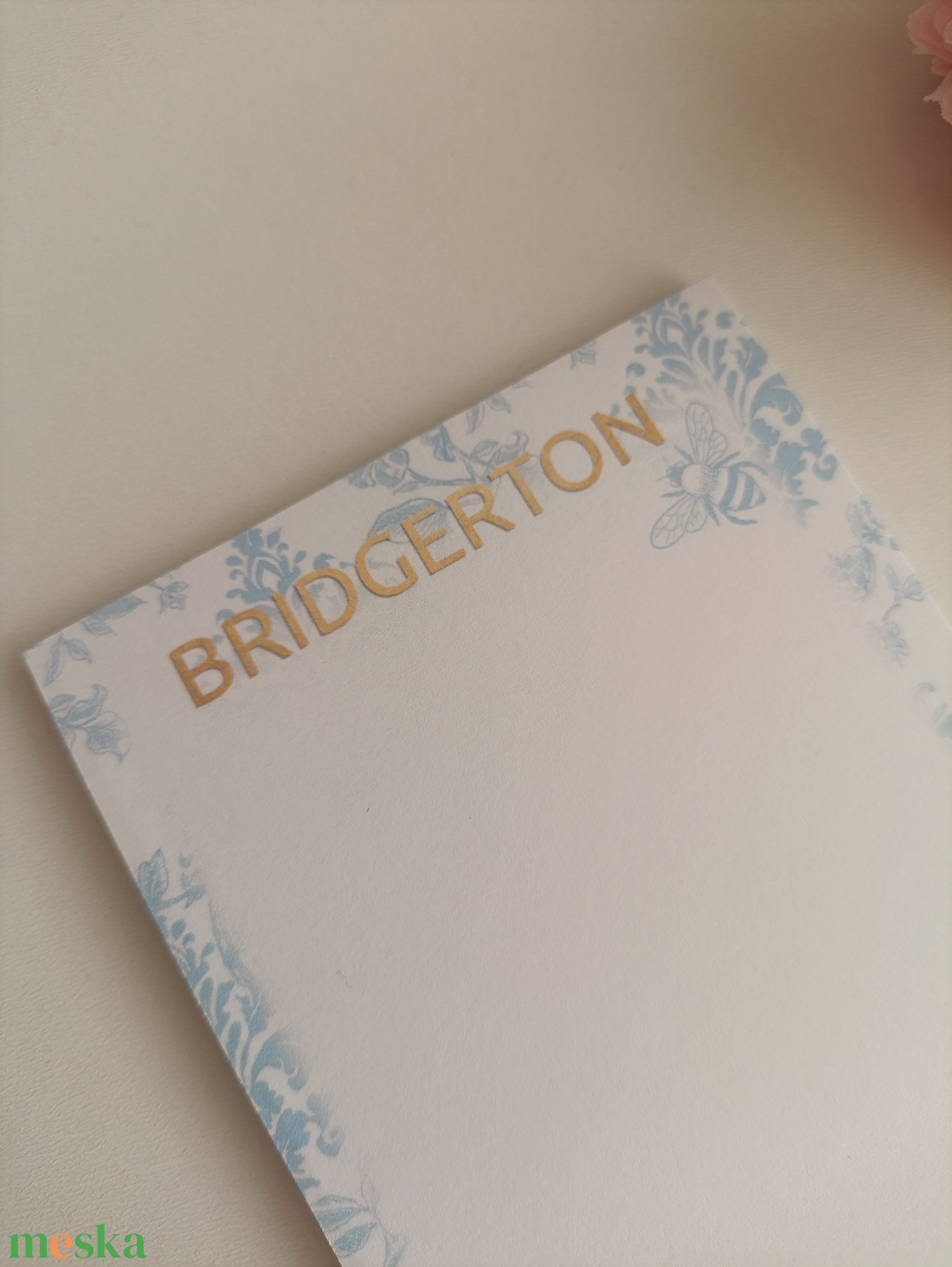 Bridgerton jegyzettömb és könyvjelző szett - otthon & életmód - papír, írószer - jegyzetfüzet & napló - Meska.hu