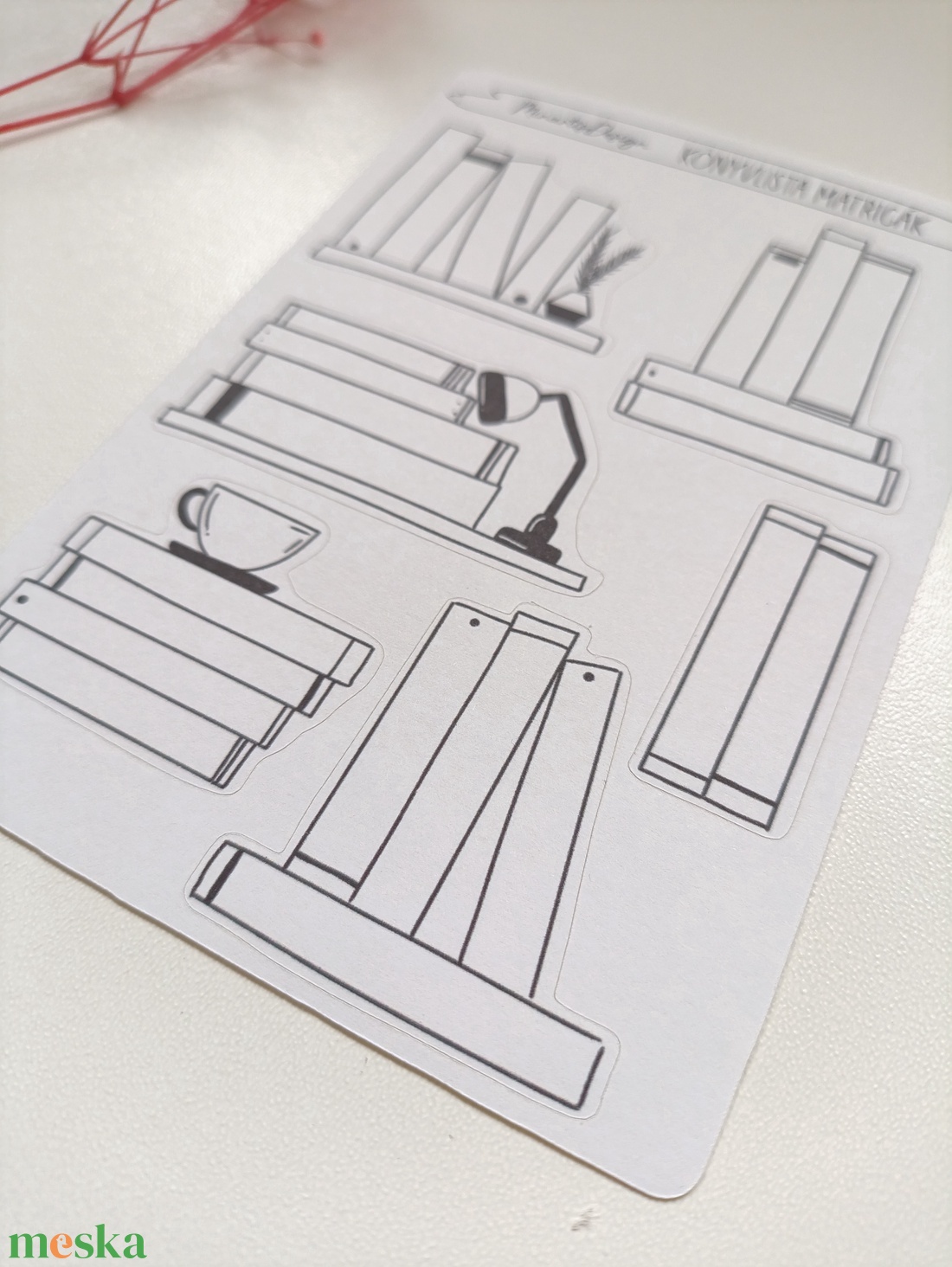 Matricaív - olvasmány könyv lista matricák - otthon & életmód - papír, írószer - matrica, matrica csomag - Meska.hu