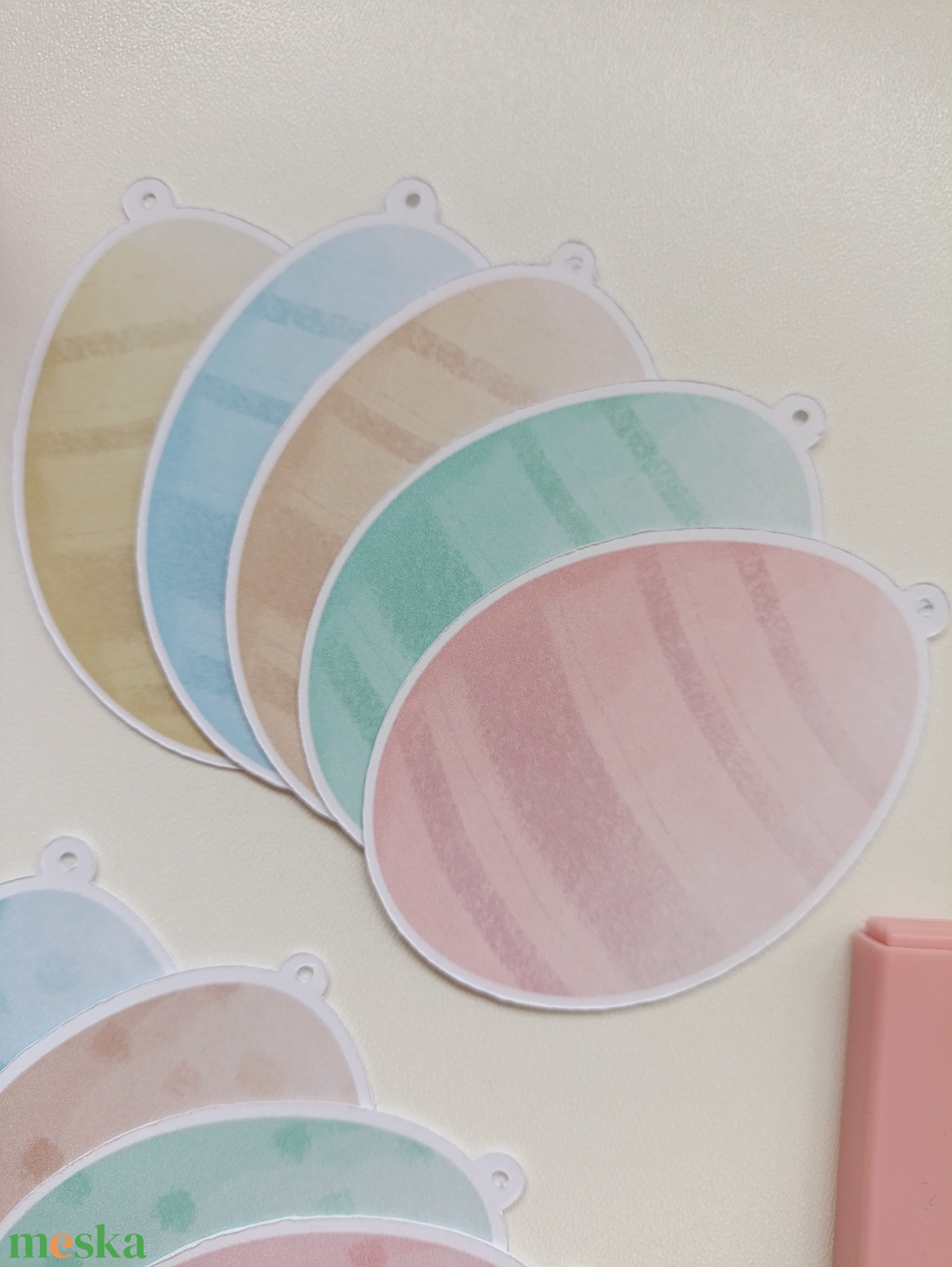 Húsvéti tojás kártyák - 5 db - otthon & életmód - papír, írószer - ajándékozás kellékei - ajándékkísérő - Meska.hu