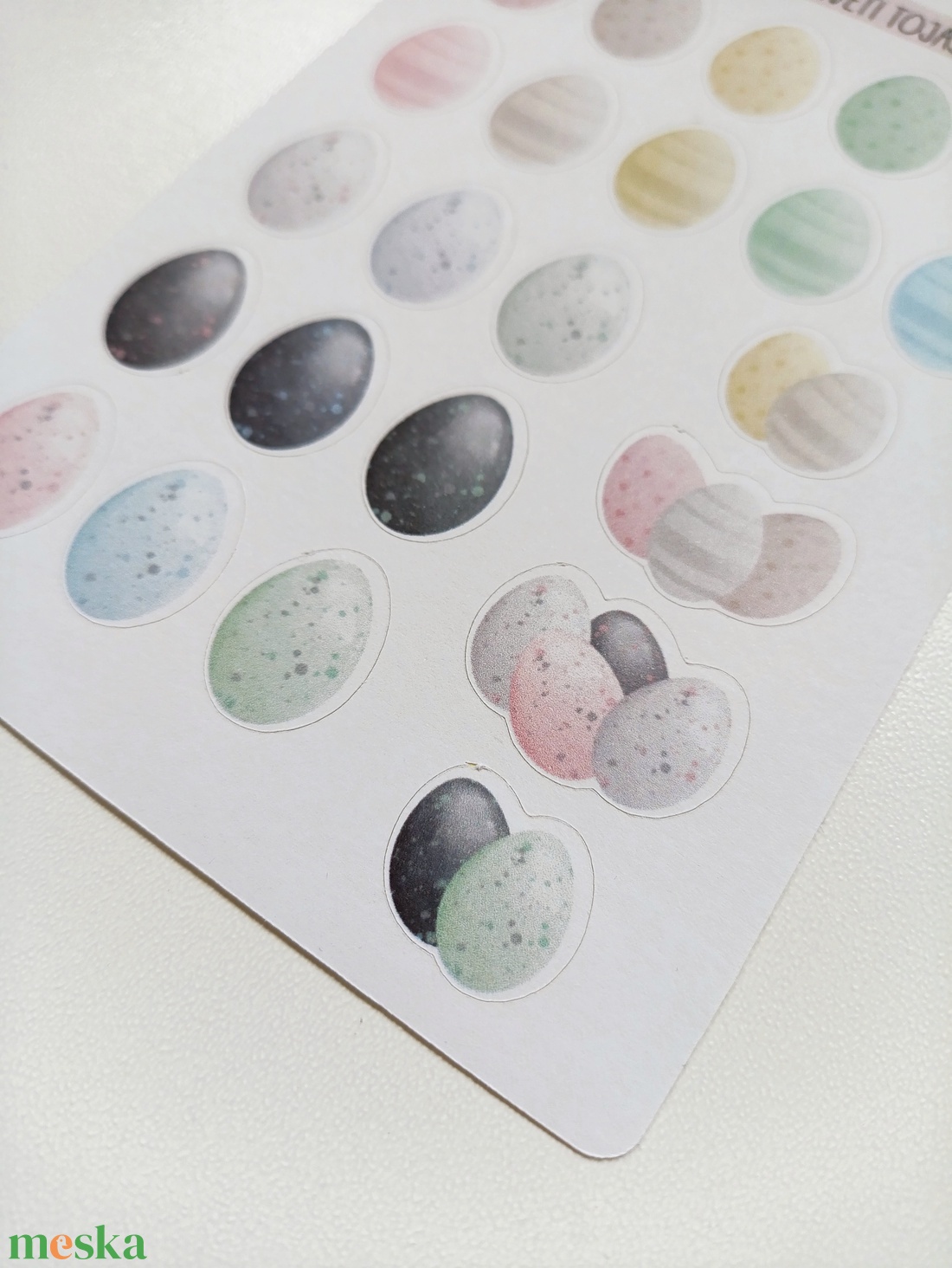 Matricaív - húsvéti tojások - otthon & életmód - papír, írószer - matrica, matrica csomag - Meska.hu