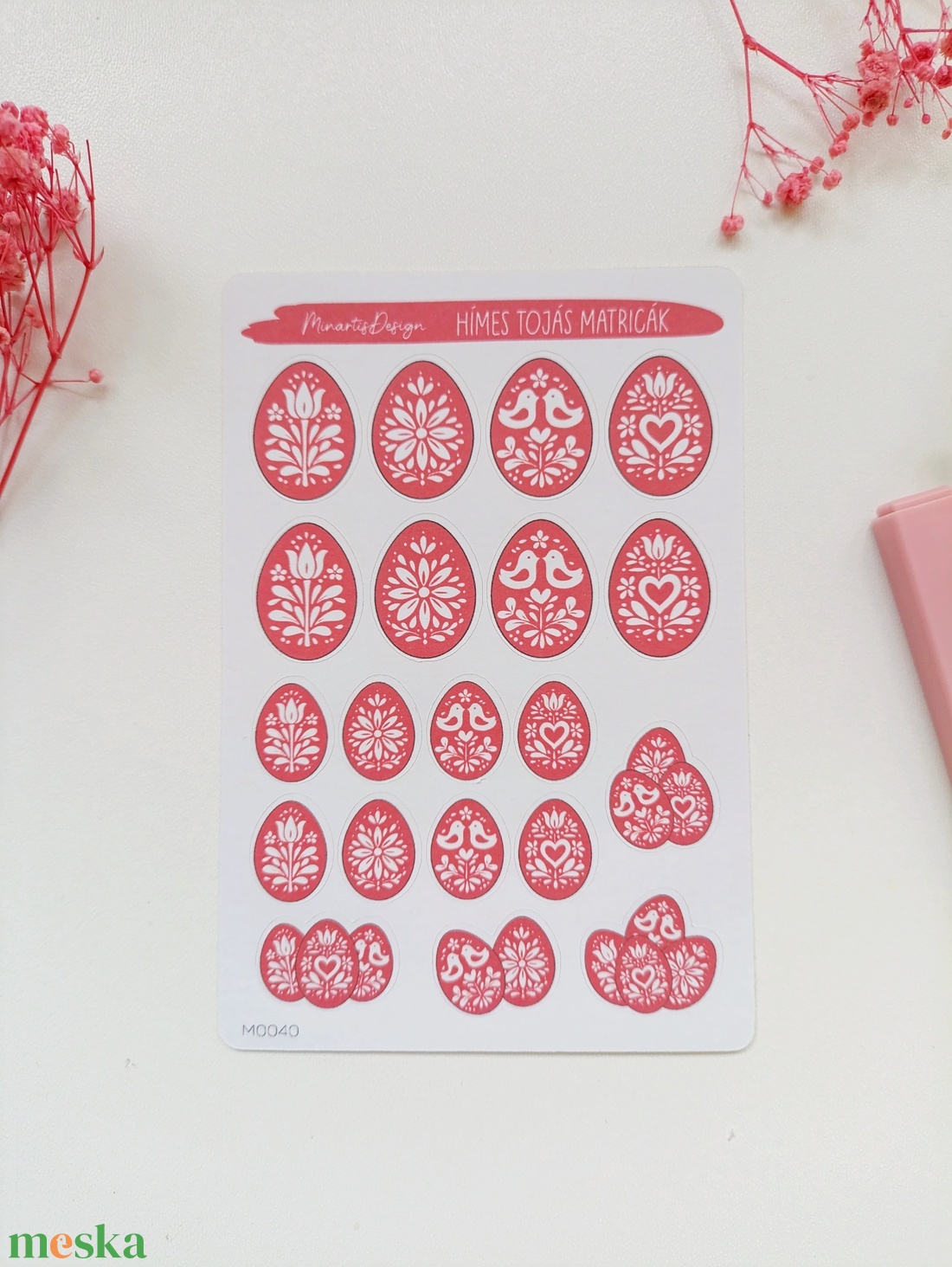 Matricaív - hímes tojás matrica - otthon & életmód - papír, írószer - matrica, matrica csomag - Meska.hu
