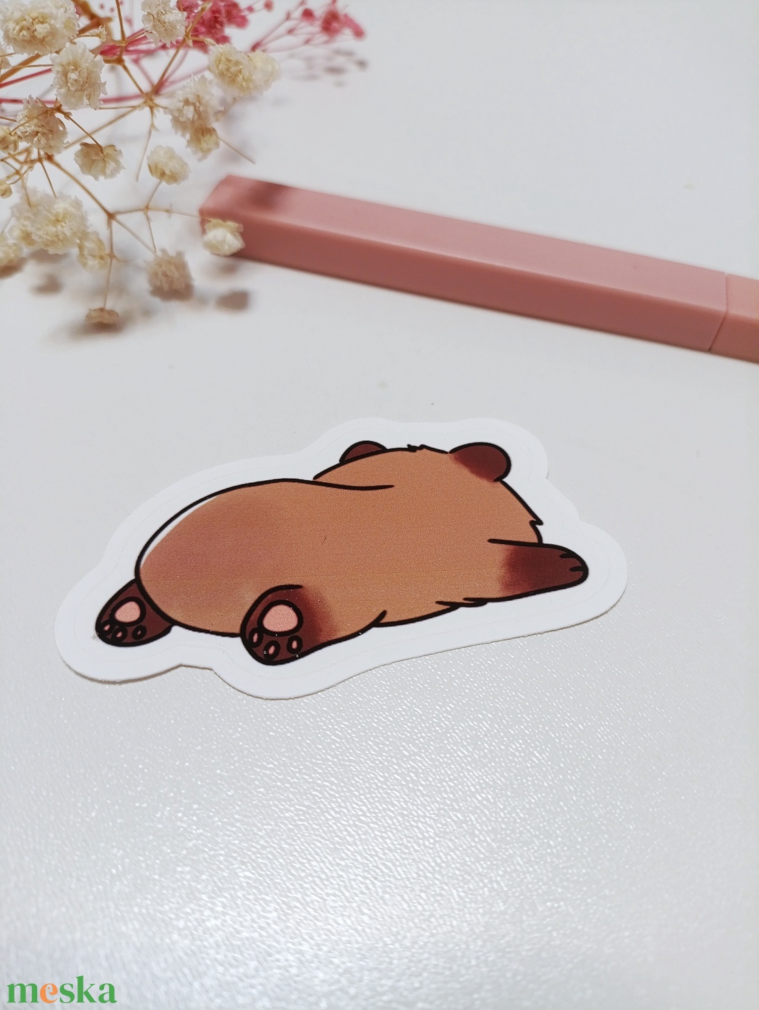 Kapibara matrica  - otthon & életmód - papír, írószer - matrica, matrica csomag - Meska.hu