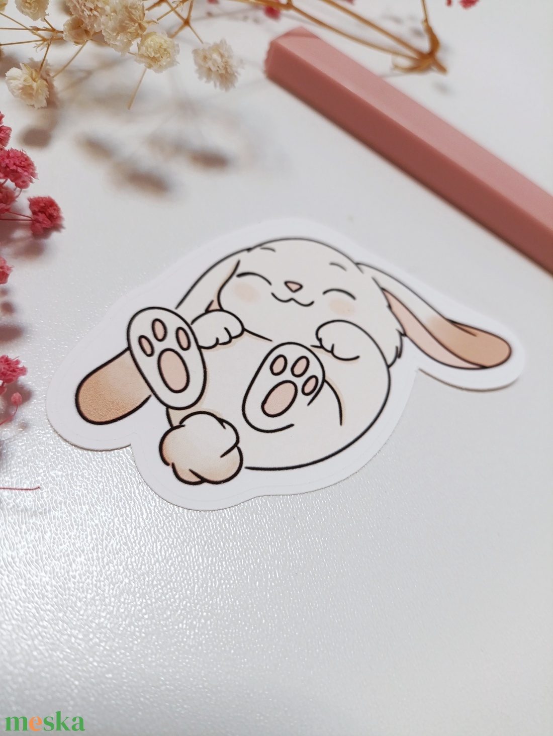 Tavaszi húsvéti nyuszi matrica  - otthon & életmód - papír, írószer - matrica, matrica csomag - Meska.hu