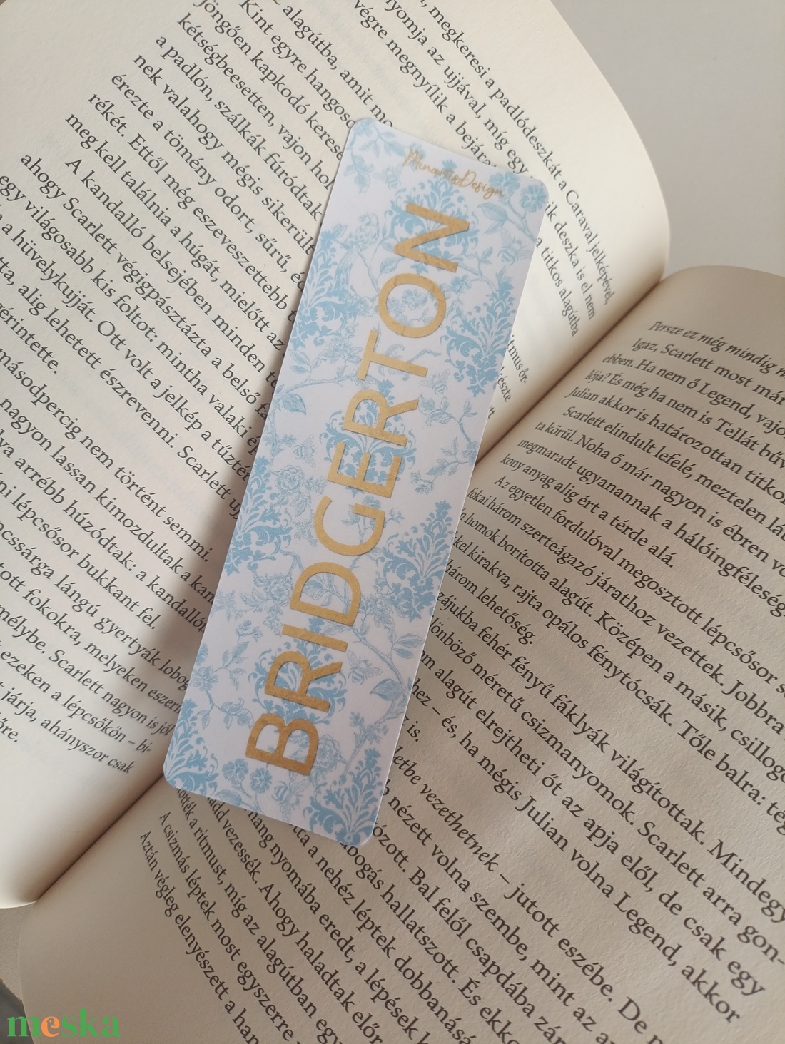 Bridgerton mintás könyvjelző - könyv & zene - könyvjelző - Meska.hu