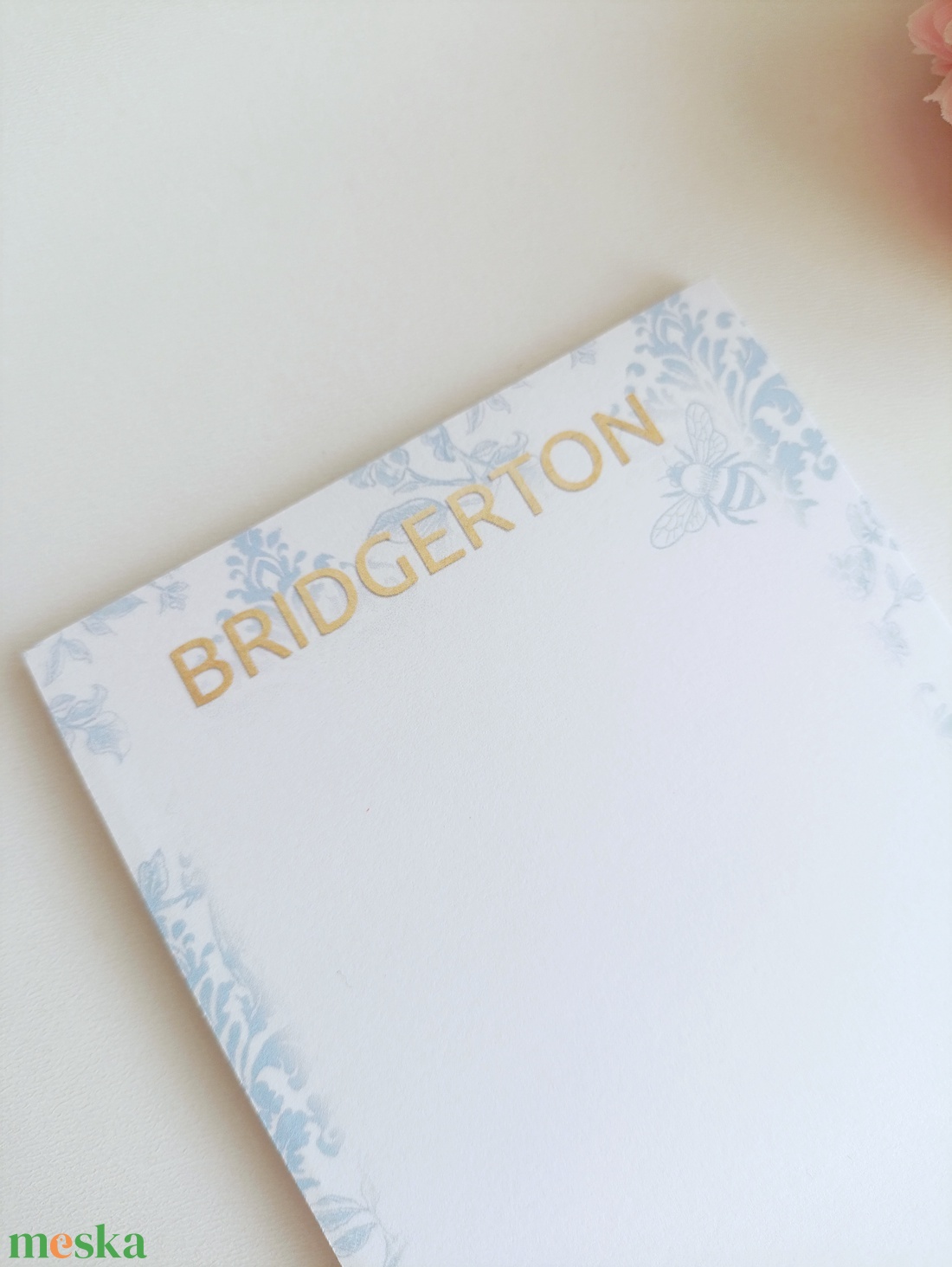 Bridgerton mintás jegyzettömb - otthon & életmód - papír, írószer - jegyzetfüzet & napló - Meska.hu