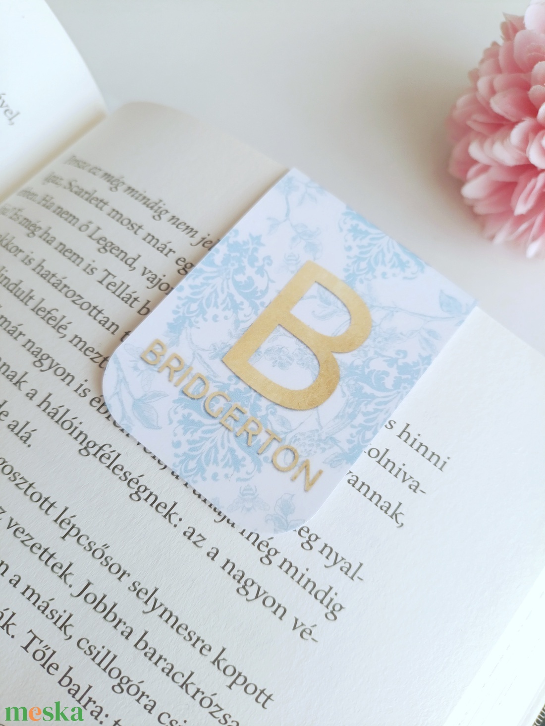 Bridgerton jegyzettömb és mágneses könyvjelző szett - otthon & életmód - papír, írószer - jegyzetfüzet & napló - Meska.hu