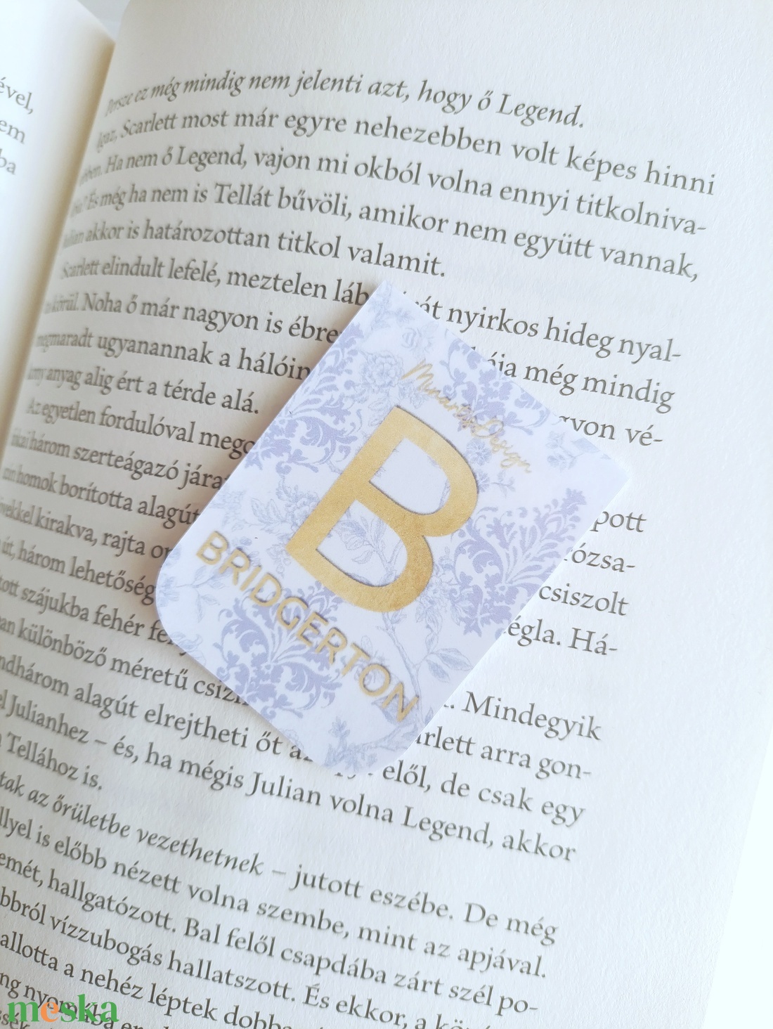 Bridgerton jegyzettömb és mágneses könyvjelző szett - otthon & életmód - papír, írószer - jegyzetfüzet & napló - Meska.hu