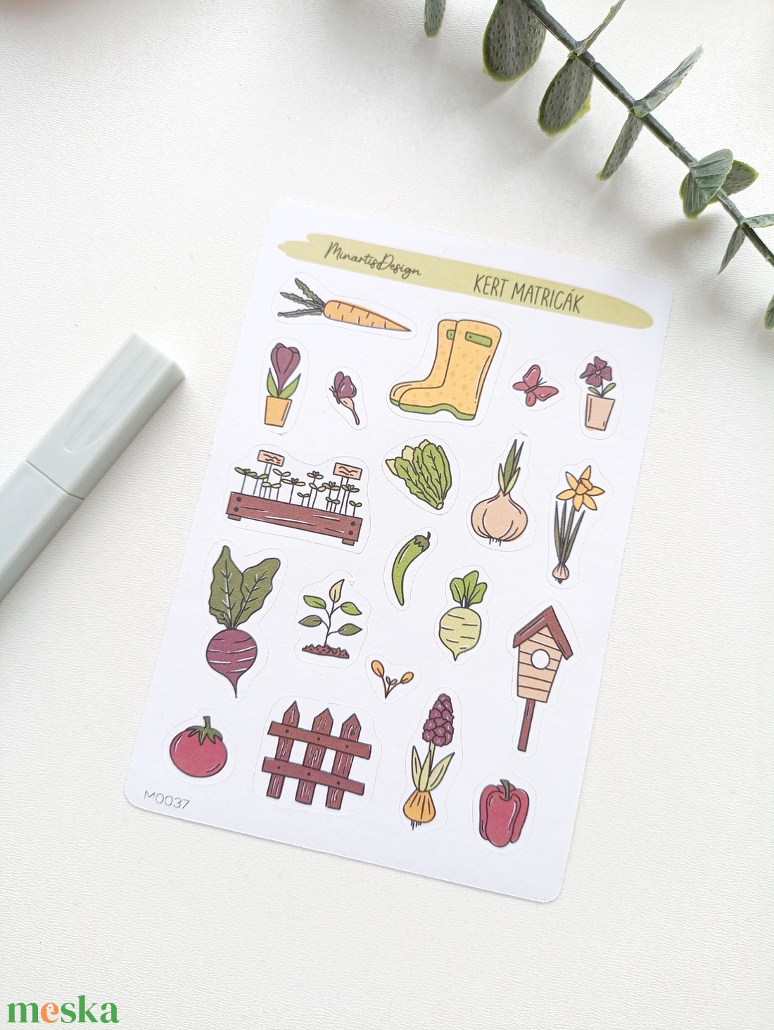 Matricaív - kert matricák - otthon & életmód - papír, írószer - matrica, matrica csomag - Meska.hu