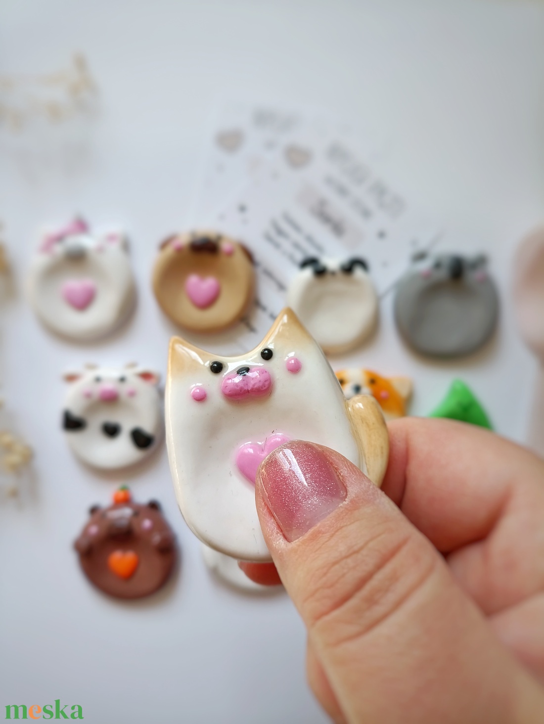 Worry stone cuki állatos nyugikő  - otthon & életmód - dekoráció - dekoratív figurák és szobrok - Meska.hu