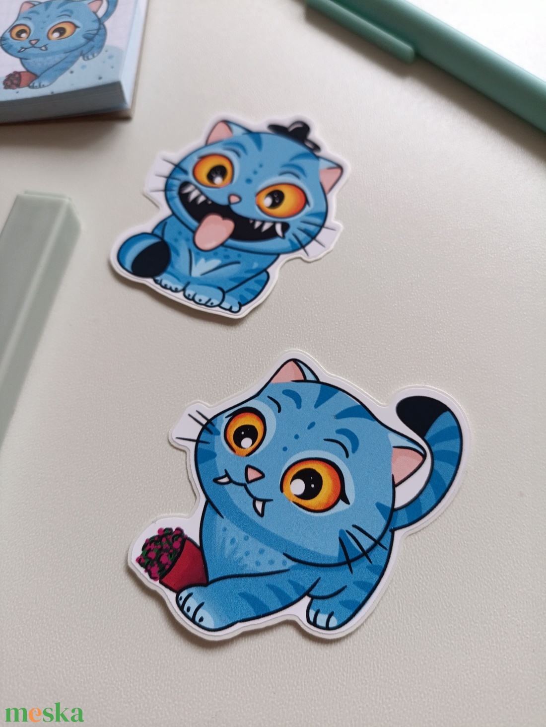 Kpop Derpy tigris matrica  - otthon & életmód - papír, írószer - matrica, matrica csomag - Meska.hu