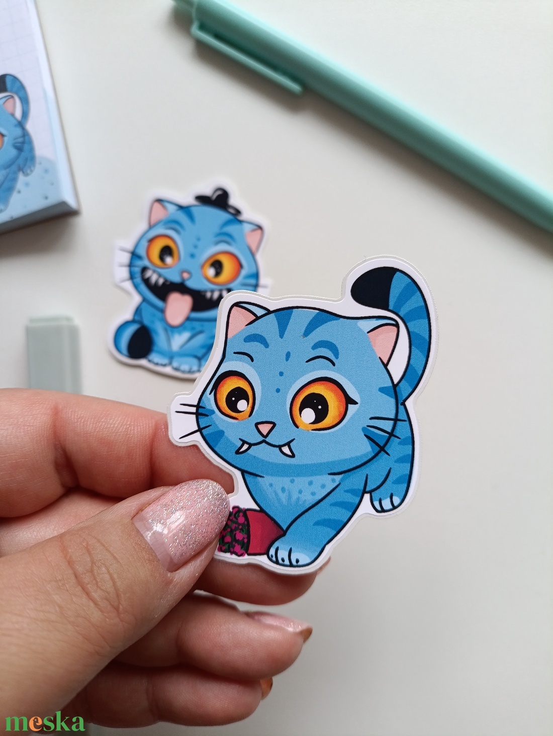 Kpop Derpy tigris matrica  - otthon & életmód - papír, írószer - matrica, matrica csomag - Meska.hu