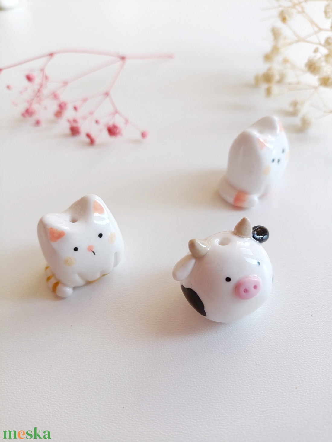 Miniatűr cuki állat váza  - otthon & életmód - dekoráció - dekoratív figurák és szobrok - Meska.hu