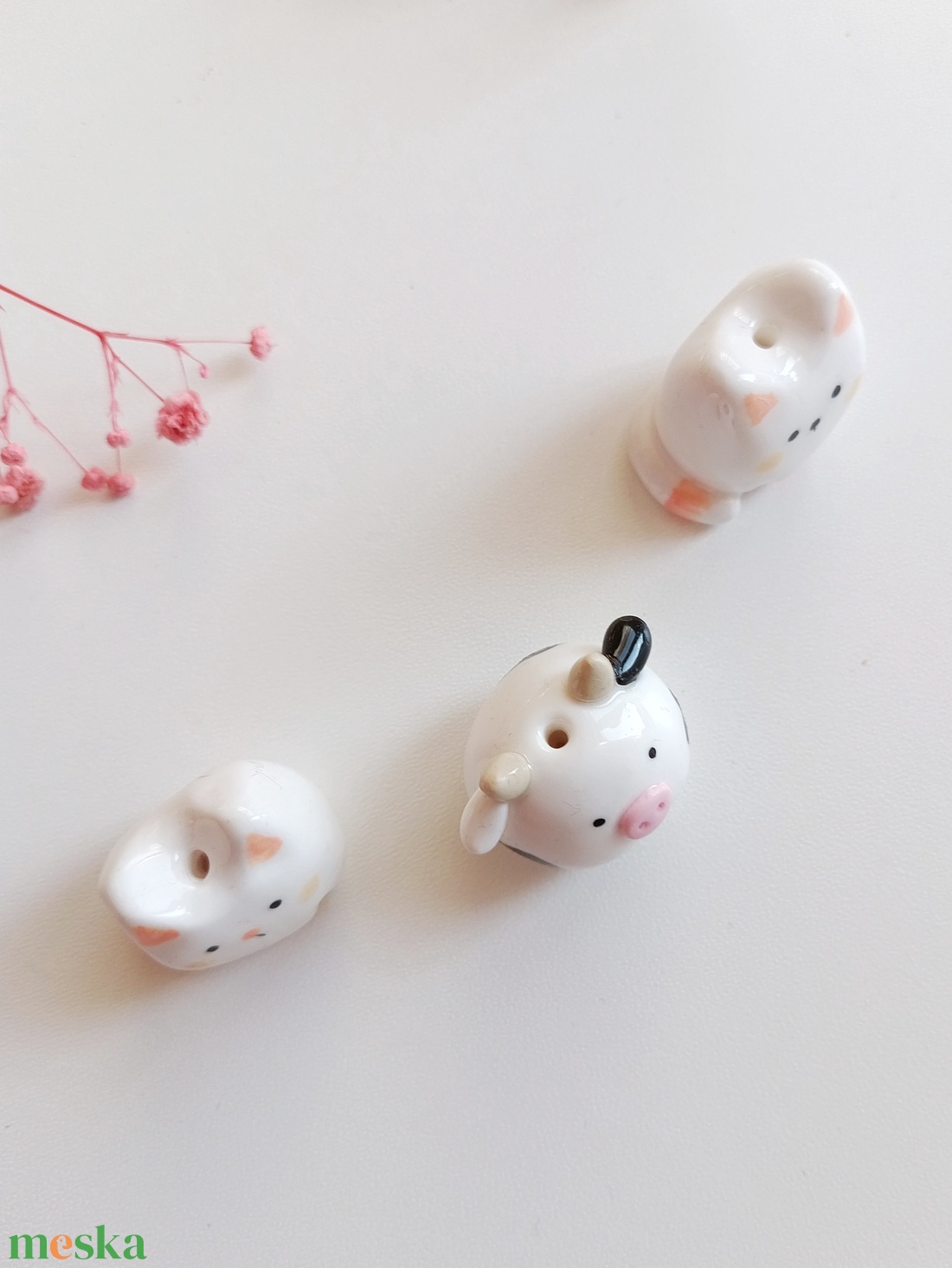 Miniatűr cuki állat váza  - otthon & életmód - dekoráció - dekoratív figurák és szobrok - Meska.hu