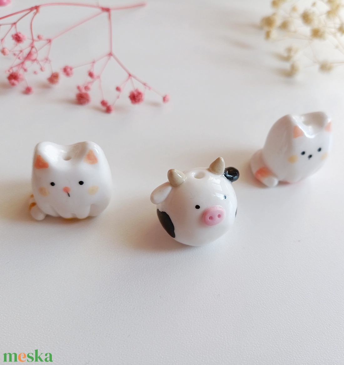 Miniatűr cuki állat váza  - otthon & életmód - dekoráció - dekoratív figurák és szobrok - Meska.hu