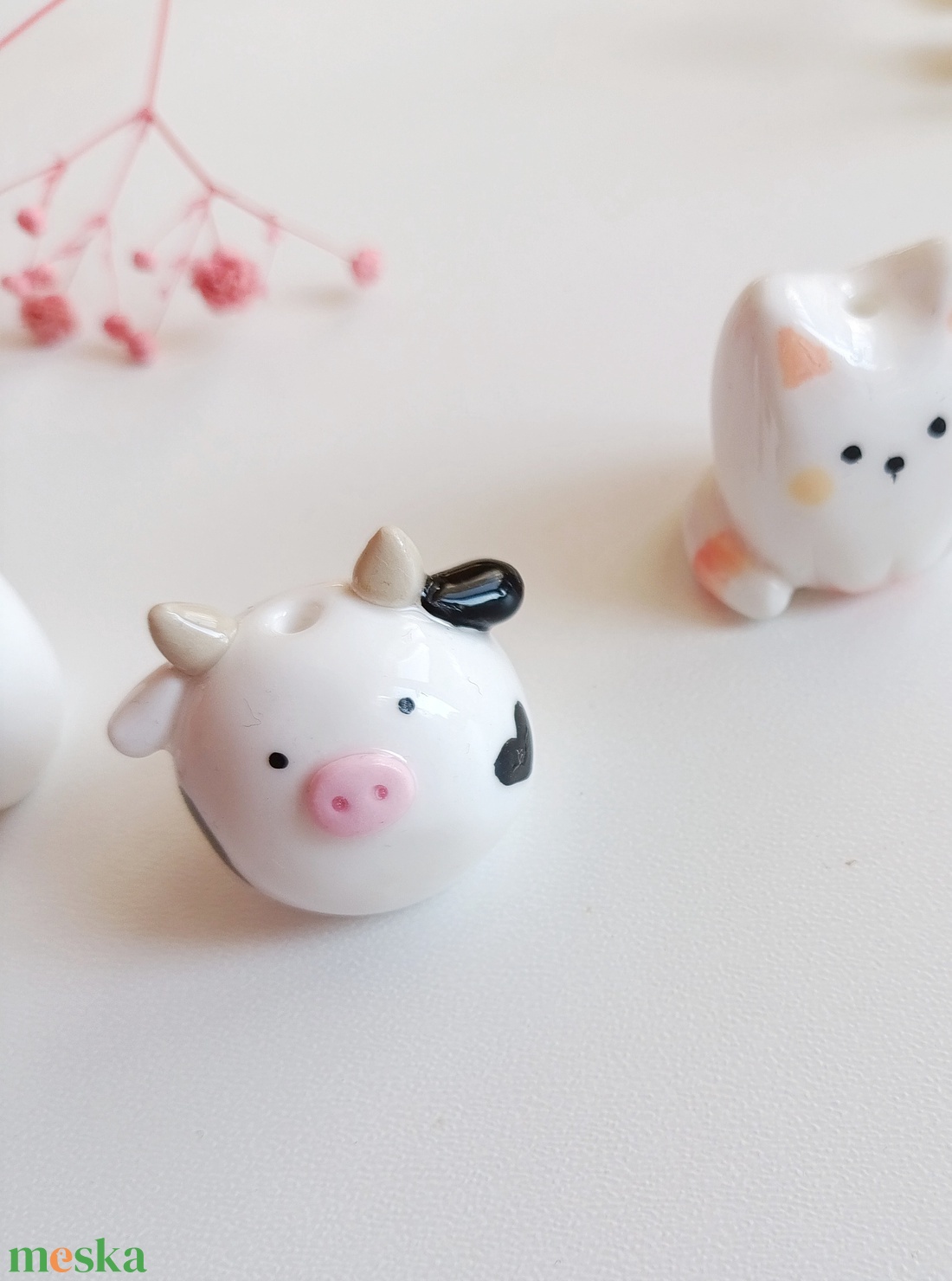 Miniatűr cuki állat váza  - otthon & életmód - dekoráció - dekoratív figurák és szobrok - Meska.hu
