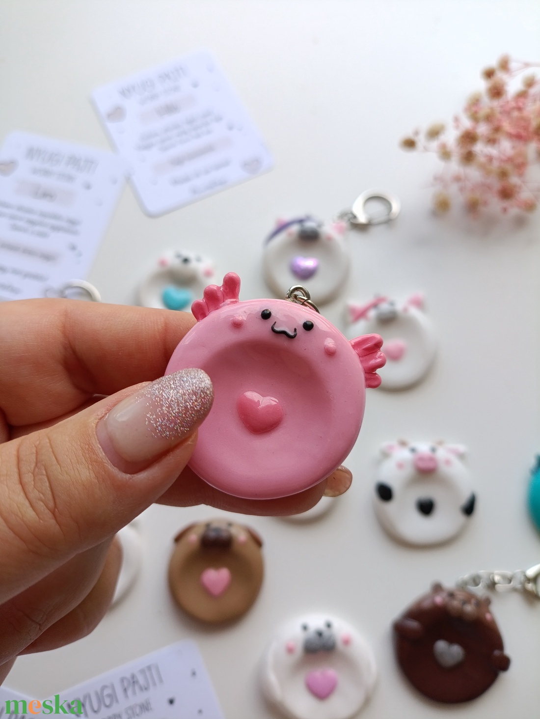 Worry stone cuki állatos nyugikő  - otthon & életmód - dekoráció - dekoratív figurák és szobrok - Meska.hu