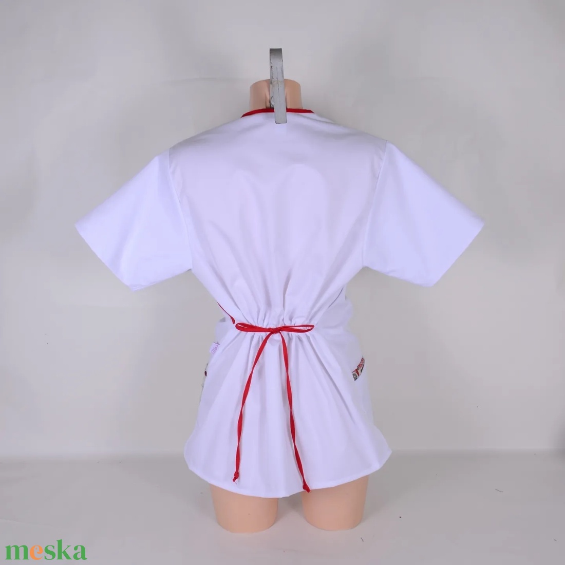 Karácsonyi manó mintás tunika egészségügyi/óvónői/szépségipari munkaruha - ruha & divat - női ruha - tunika - Meska.hu