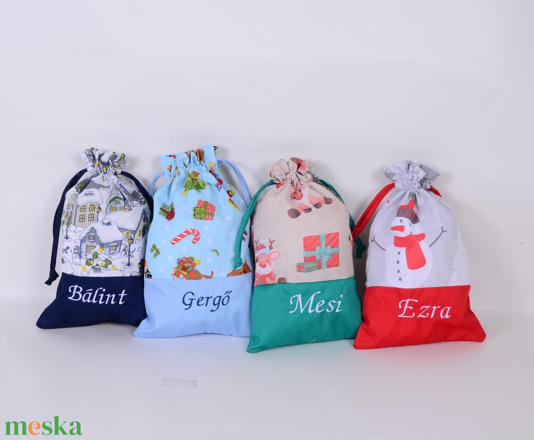Mikulás zsák  - karácsony - mikulás - mikulás zsák - Meska.hu