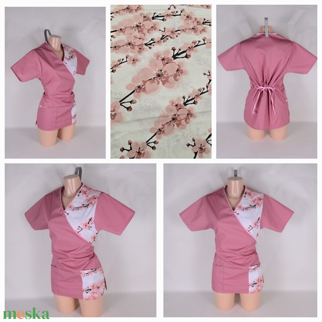 Egészségügyi szépségipari munkaruha tunika egyedi rendelés - ruha & divat - munkaruha - Meska.hu