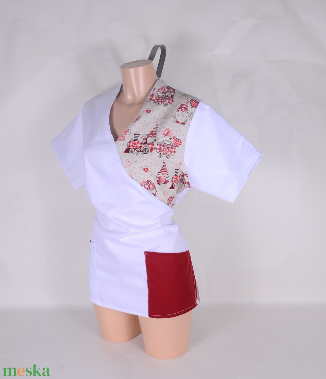 L tunika egészségügyi/óvónői/szépségipari munkaruha - ruha & divat - munkaruha - Meska.hu