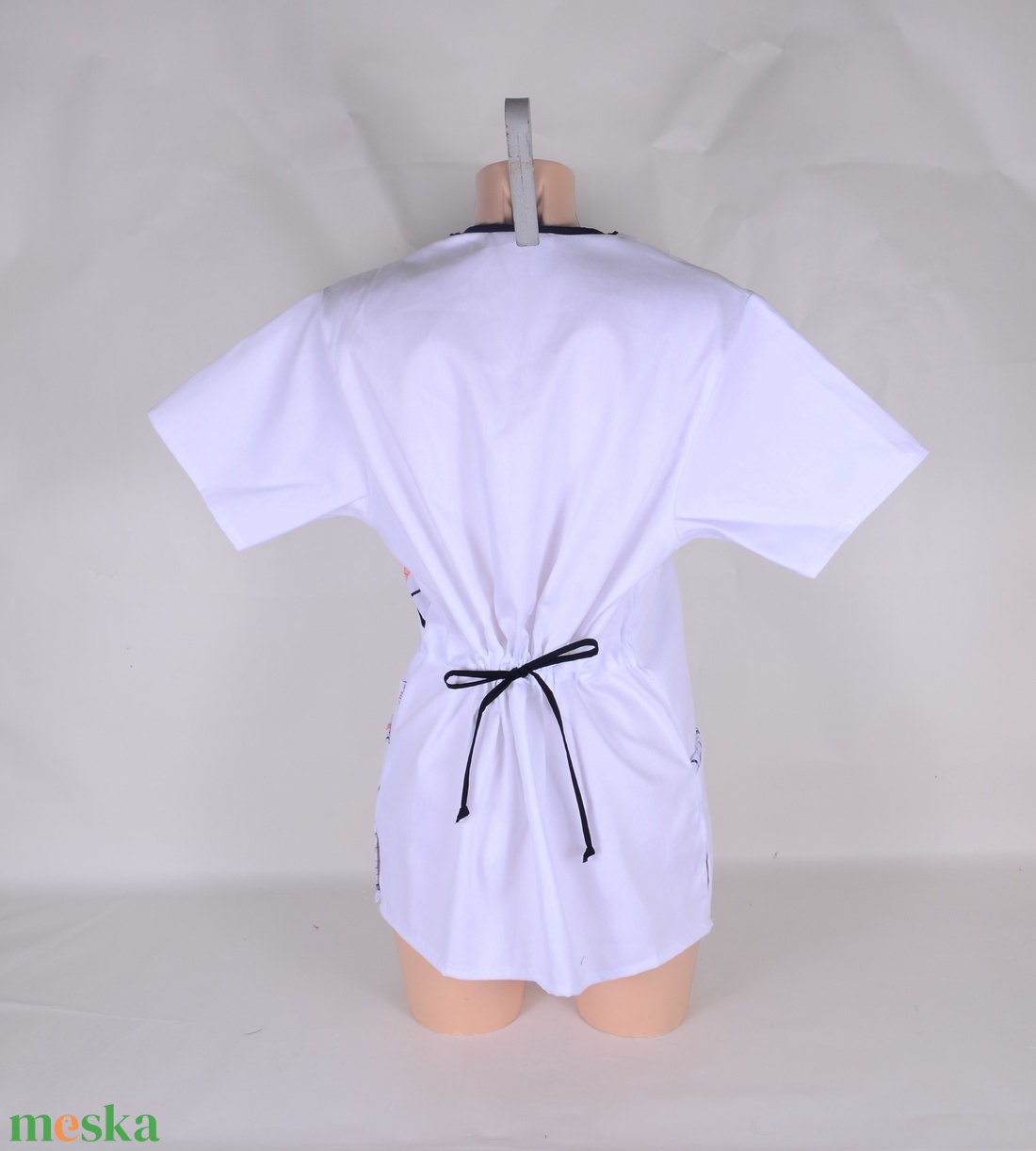 M Bagoly mintás tunika egészségügyi/óvónői/szépségipari munkaruha - ruha & divat - munkaruha - Meska.hu