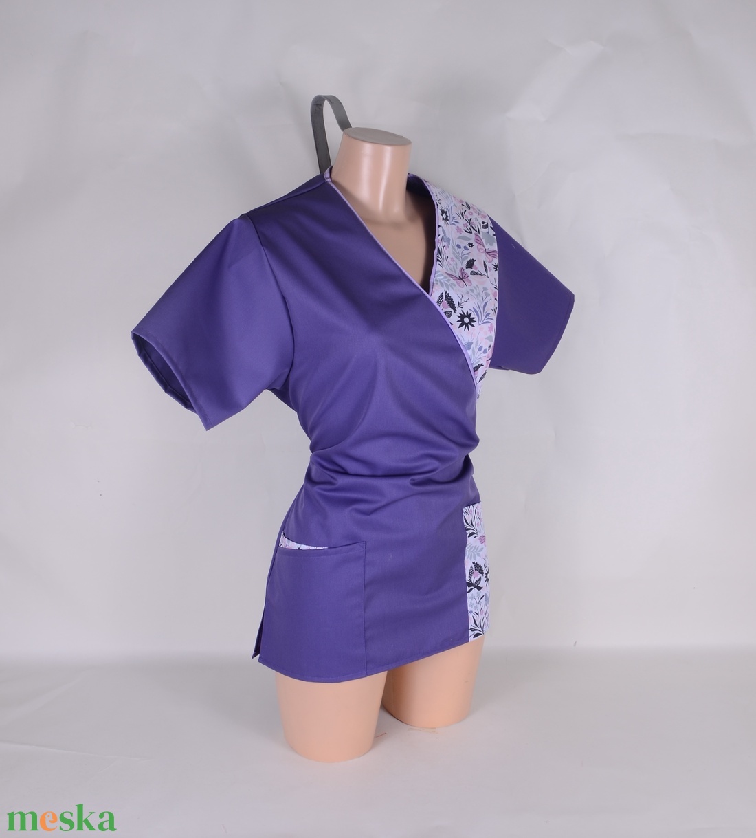 S Bagoly mintás tunika egészségügyi/óvónői/szépségipari munkaruha - ruha & divat - munkaruha - Meska.hu