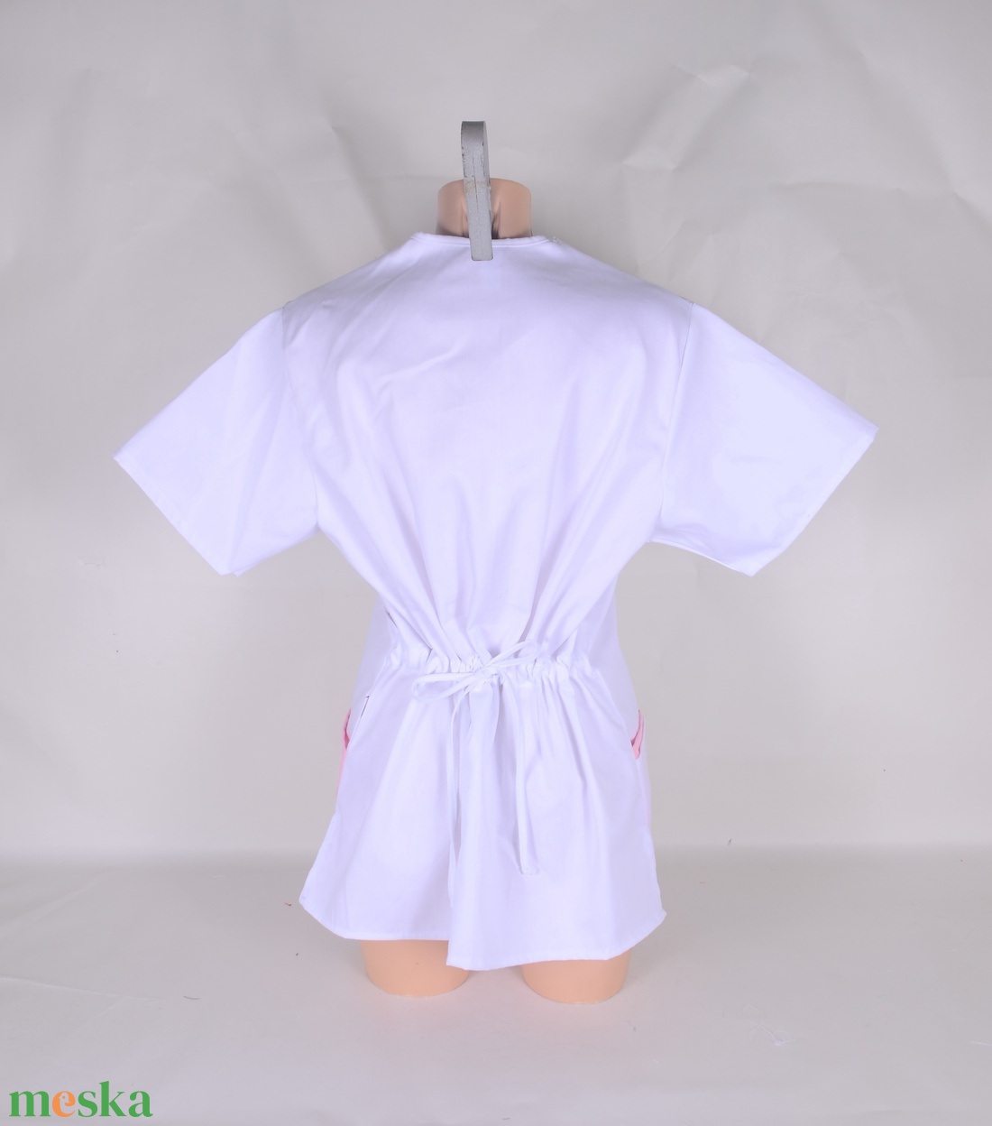 Szív mintás tunika egészségügyi/óvónői/szépségipari munkaruha - ruha & divat - munkaruha - Meska.hu