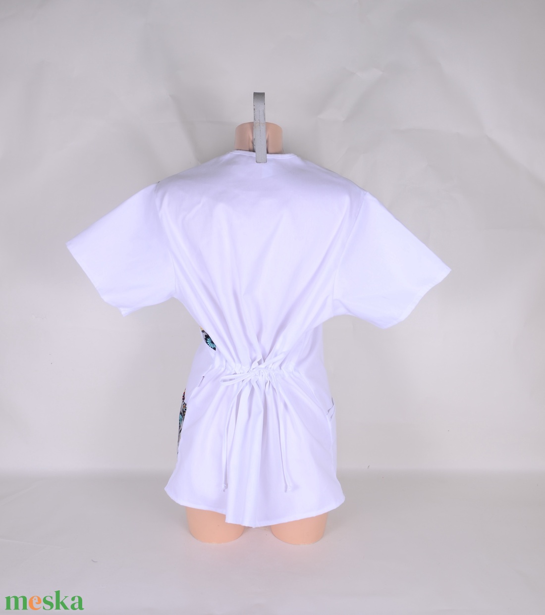 L Bagoly mintás tunika egészségügyi/óvónői/szépségipari munkaruha - ruha & divat - munkaruha - Meska.hu