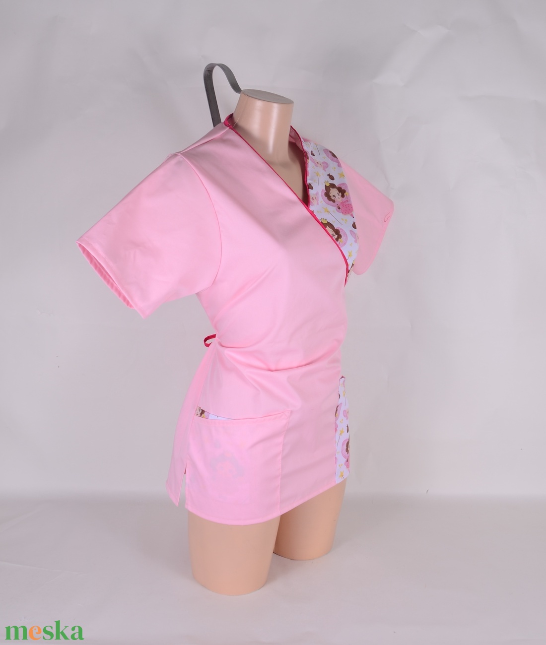 Fogtündér mintás tunika egészségügyi/óvónői/szépségipari munkaruha - ruha & divat - munkaruha - Meska.hu