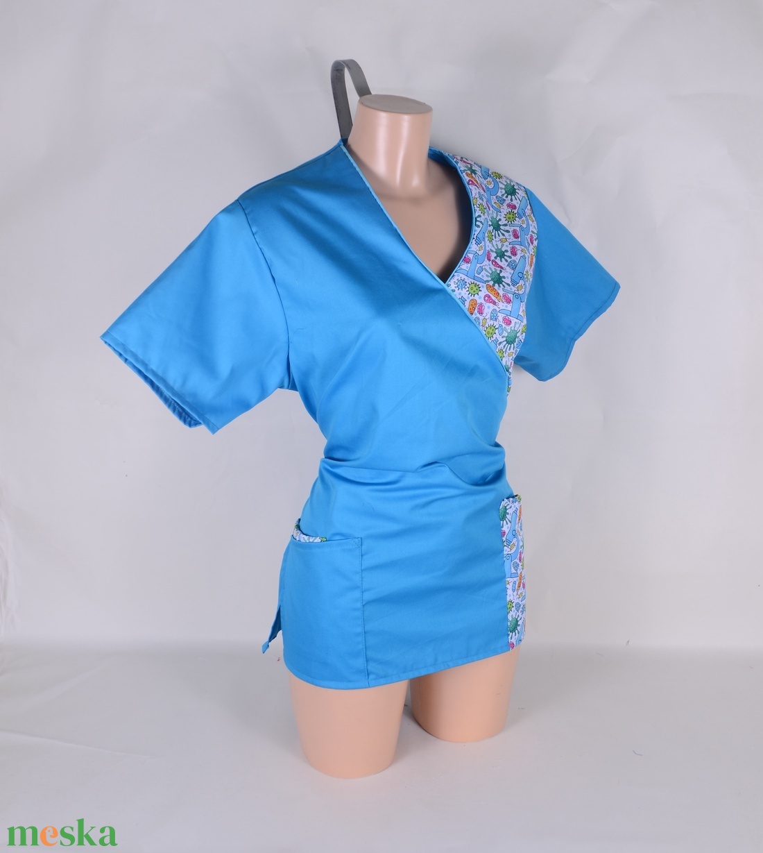 Mikroszkóp tunika egészségügyi/óvónői/szépségipari munkaruha - ruha & divat - munkaruha - Meska.hu