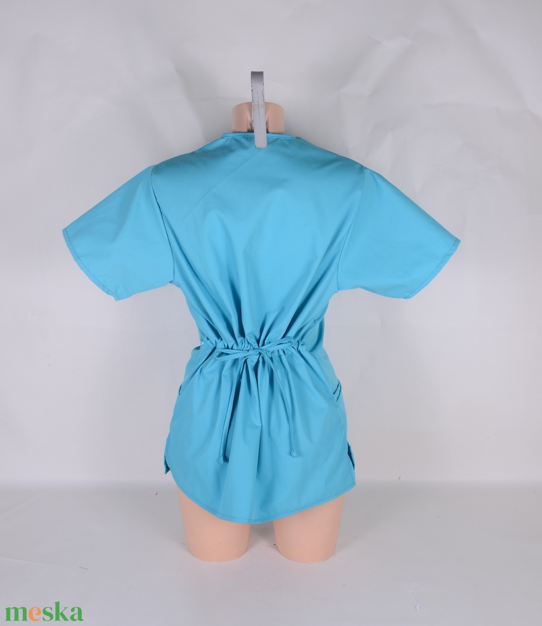 Óceán csillis paszpollal tunika egészségügyi/óvónői/szépségipari munkaruha - ruha & divat - munkaruha - Meska.hu