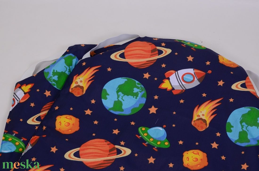 Űrhajó Mintás Bélelt ovis/bölcsi derékalj/ lepedő  - játék & sport - ovis felszerelés - ovis ágynemű - Meska.hu