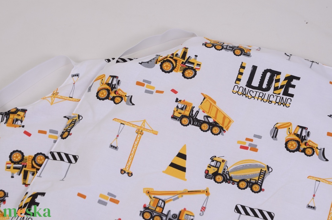 Munkagépek Mintás Bélelt ovis/bölcsi derékalj/ lepedő  - játék & sport - ovis felszerelés - ovis ágynemű - Meska.hu