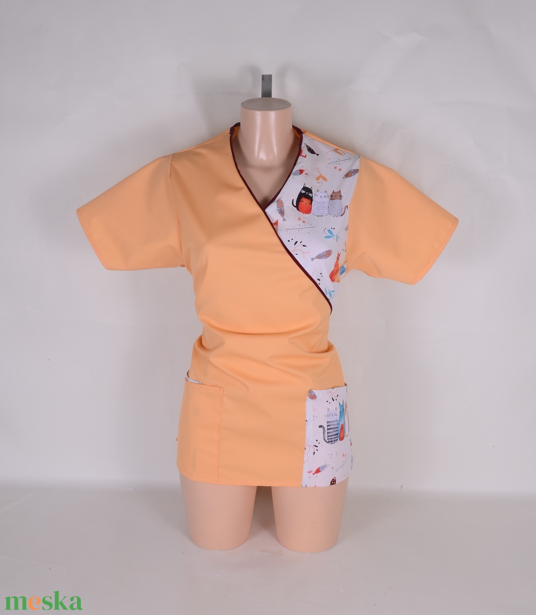 Cica egészségügyi/óvónői/szépségipari munkaruha tunika és/vagy nadrág - ruha & divat - munkaruha - Meska.hu