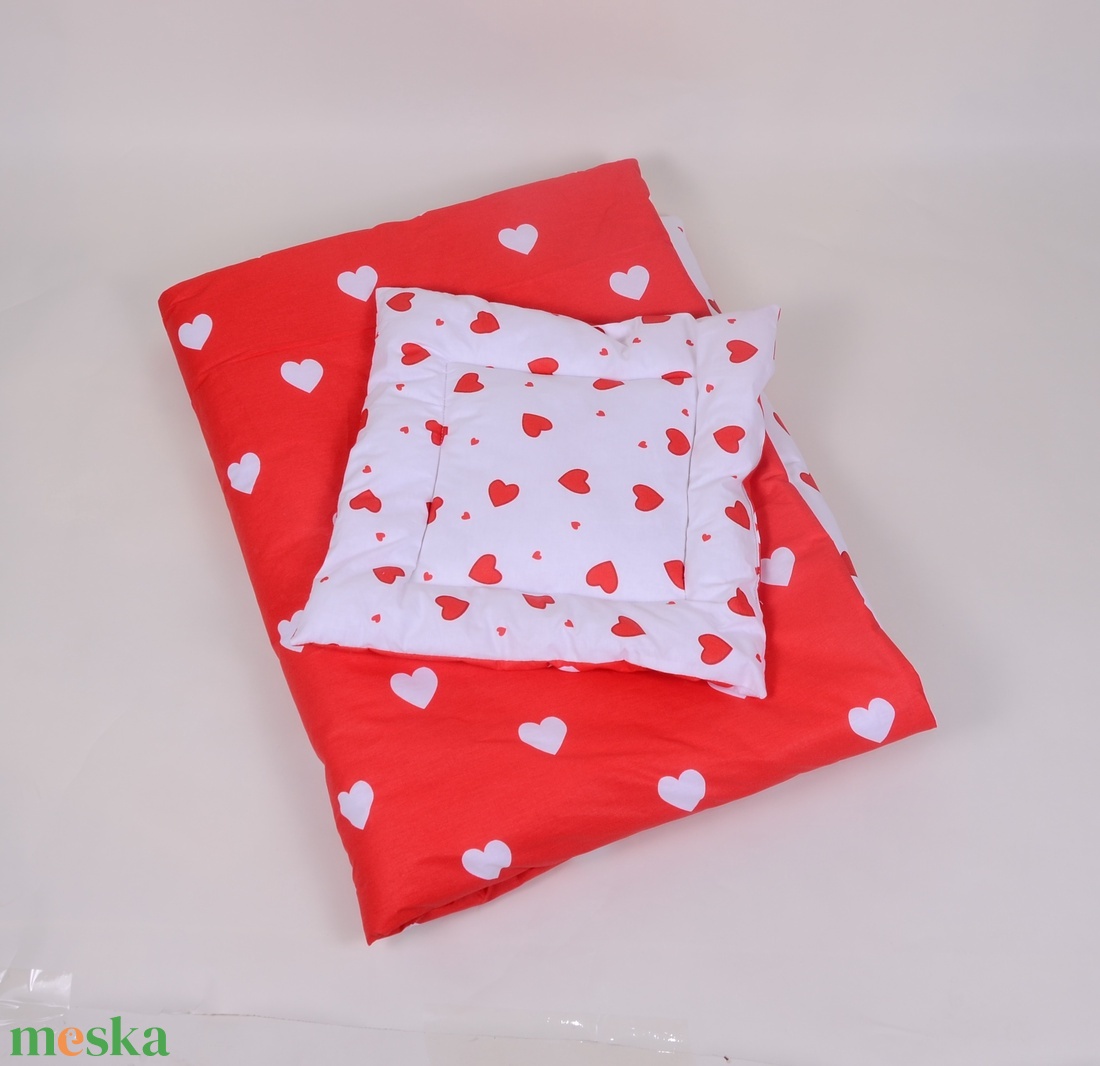 Szivecske Ágynemű babának vagy oviba - játék & sport - ovis felszerelés - ovis ágynemű - Meska.hu