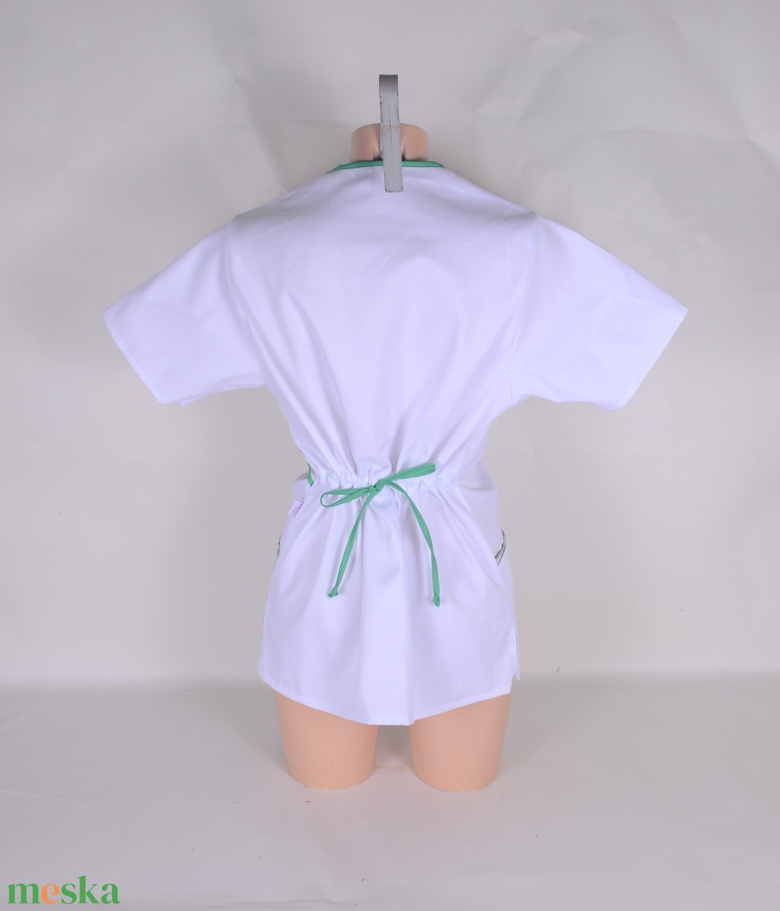 S mackó mintás tunika egészségügyi/óvónői/szépségipari munkaruha - ruha & divat - munkaruha - Meska.hu