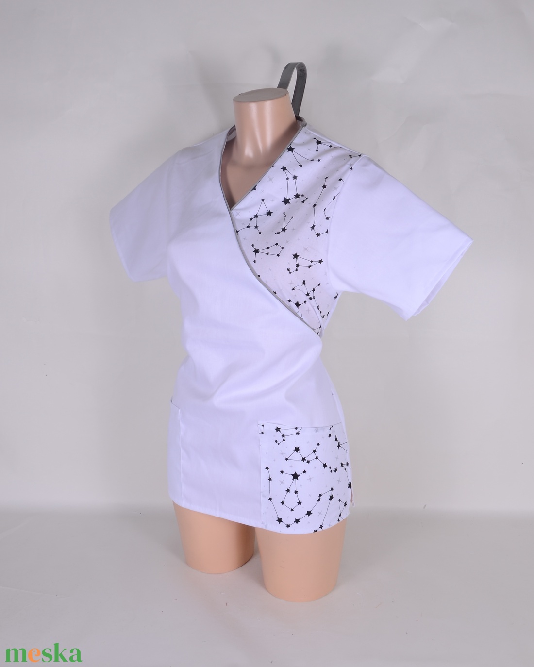 Csillagjegyek egészségügyi/óvónői/szépségipari munkaruha tunika és/vagy nadrág - ruha & divat - munkaruha - Meska.hu
