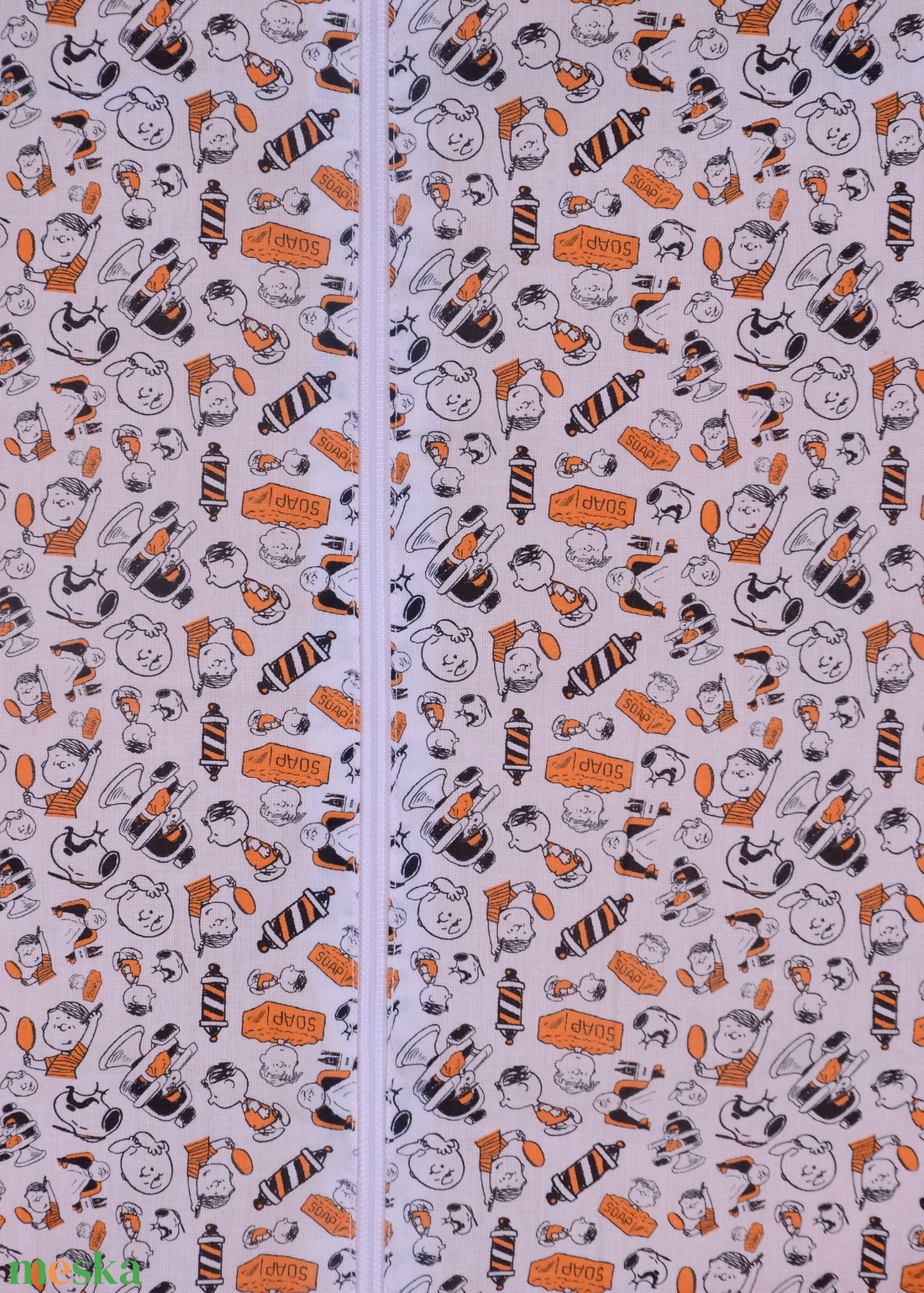 Snoopy Narancssárga ovis ruhazsák  - játék & sport - ovis felszerelés - ovis zsák - Meska.hu