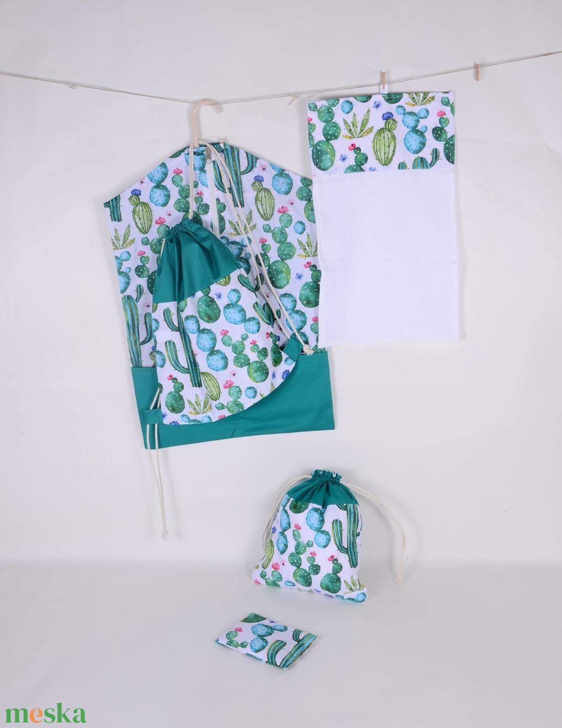 Kaktusz Ovis zsák szett 5 dbos - játék & sport - ovis felszerelés - ovis zsák - Meska.hu