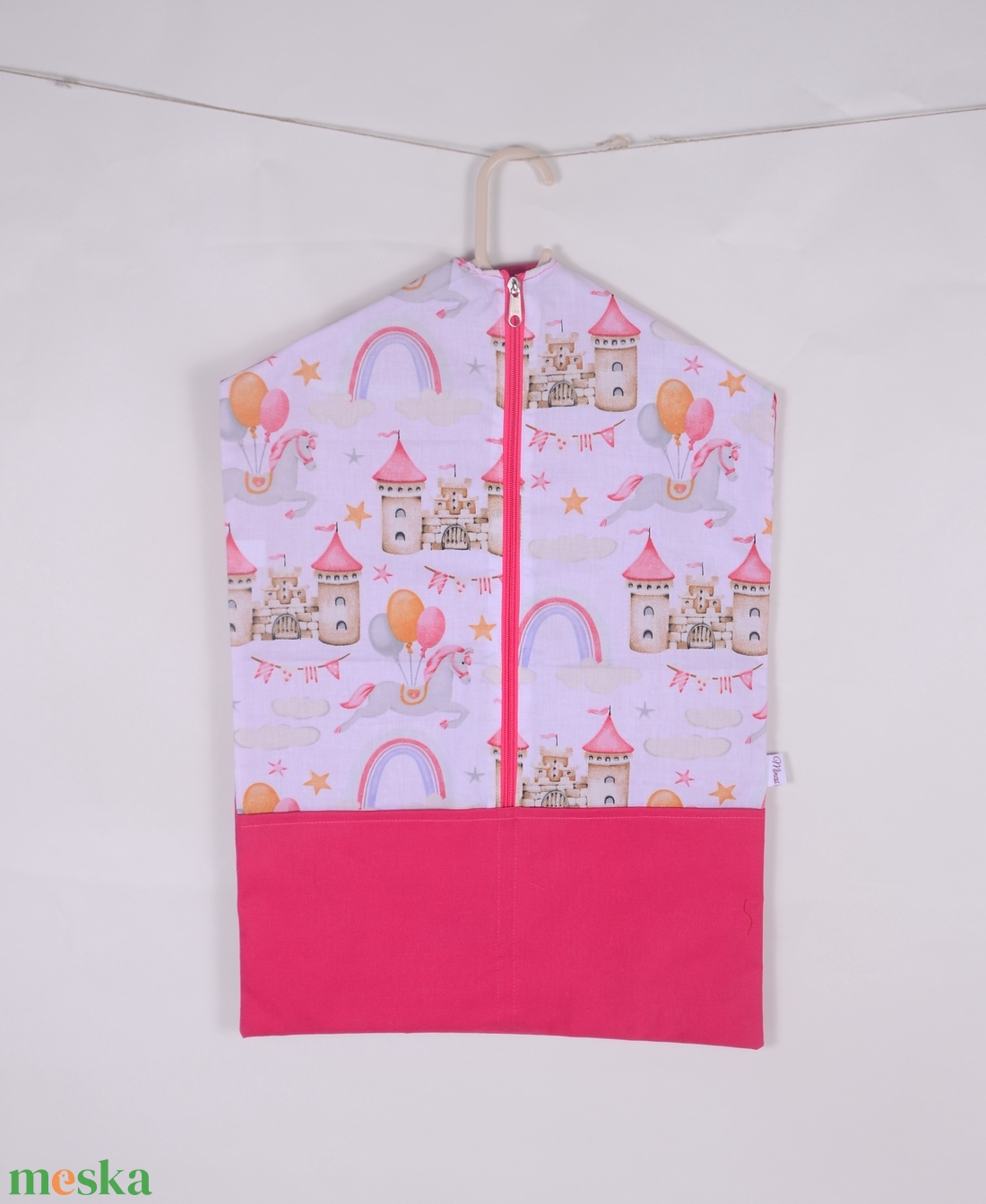 Hercegnő pink ovis ruhazsák szett 5 db-os  - játék & sport - ovis felszerelés - ovis szett - Meska.hu