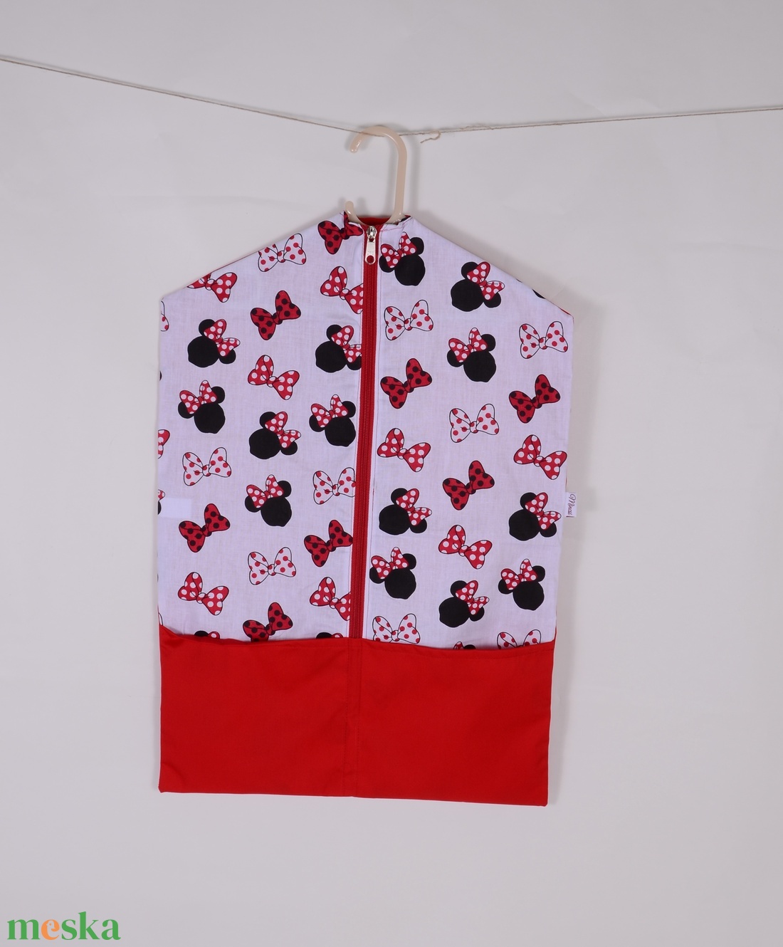 Piros Minnie ovis ruhazsák  - játék & sport - ovis felszerelés - ovis zsák - Meska.hu