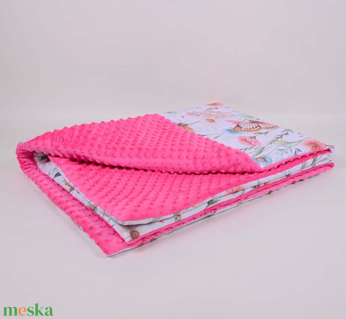 Virágos rét pink Ágynemű ovis  - játék & sport - ovis felszerelés - ovis ágynemű - Meska.hu