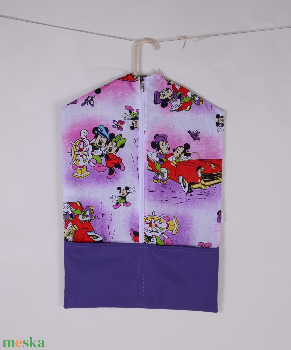 Mickey Minnie lila Oviszsák és tornazsák szett - játék & sport - ovis felszerelés - ovis szett - Meska.hu