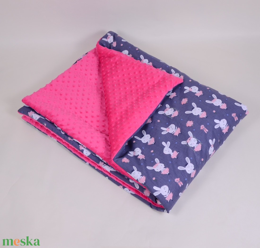 Balerina nyuszik pink Ágynemű ovis  - játék & sport - ovis felszerelés - ovis ágynemű - Meska.hu