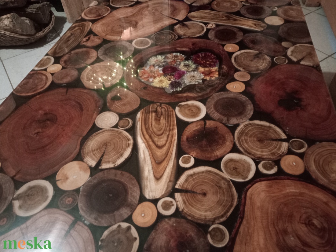 Epoxy epoxi asztal dohányzóasztal - otthon & életmód - bútor - asztal - Meska.hu