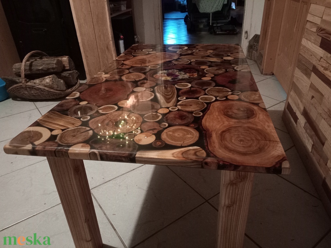 Epoxy epoxi asztal dohányzóasztal - otthon & életmód - bútor - asztal - Meska.hu